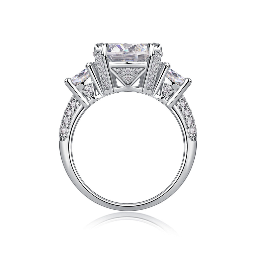 Three-Stone 5-Carat Moissanite Ring
