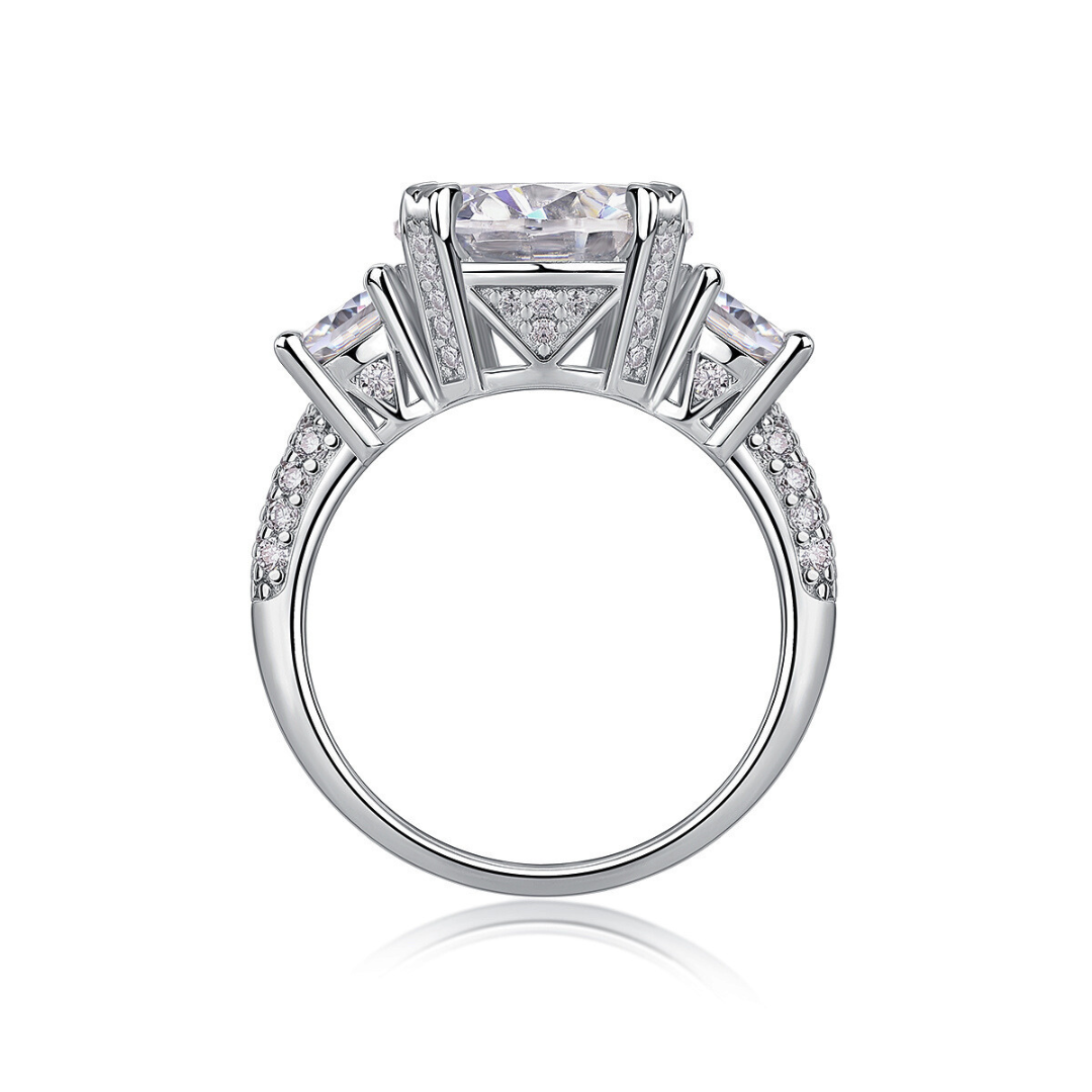 Three-Stone 5-Carat Moissanite Ring