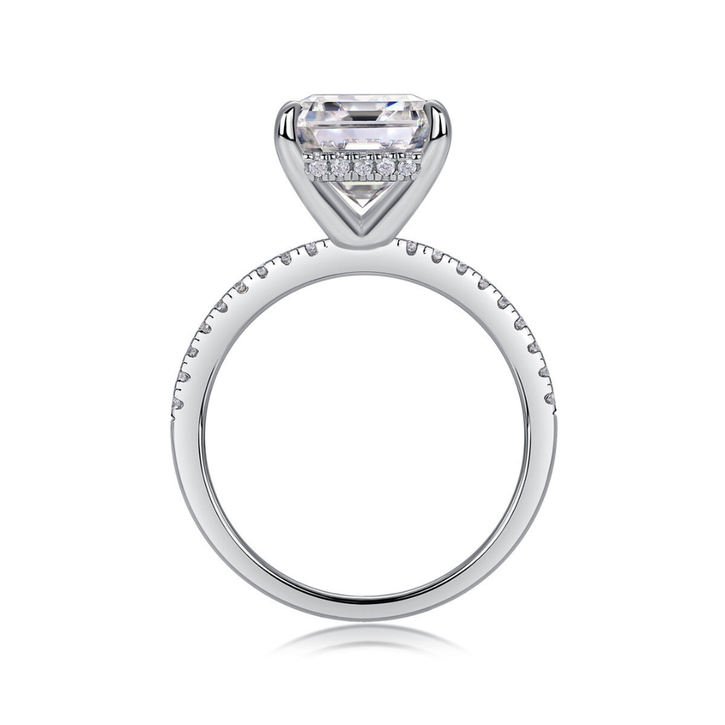 Iridescent Moissanite Ring