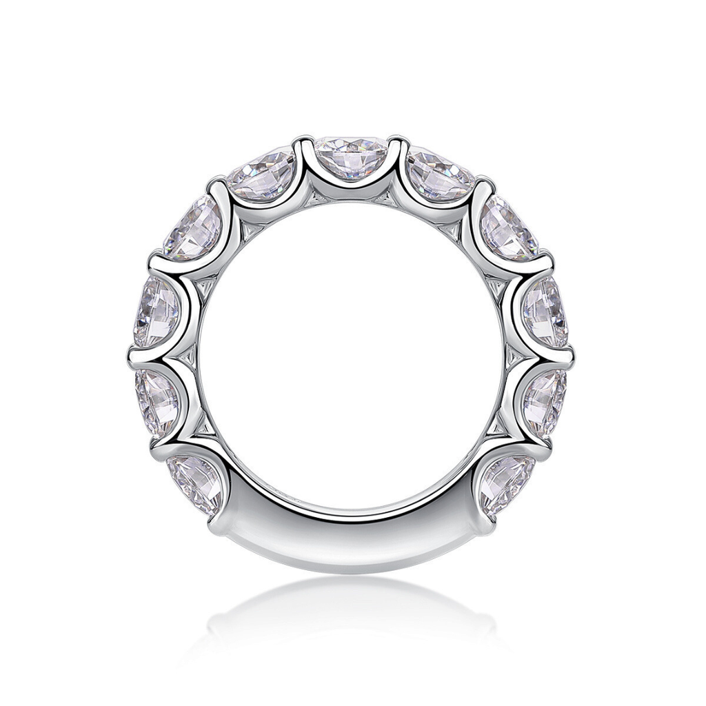 Brilliant Full Eternity Moissanite Ring