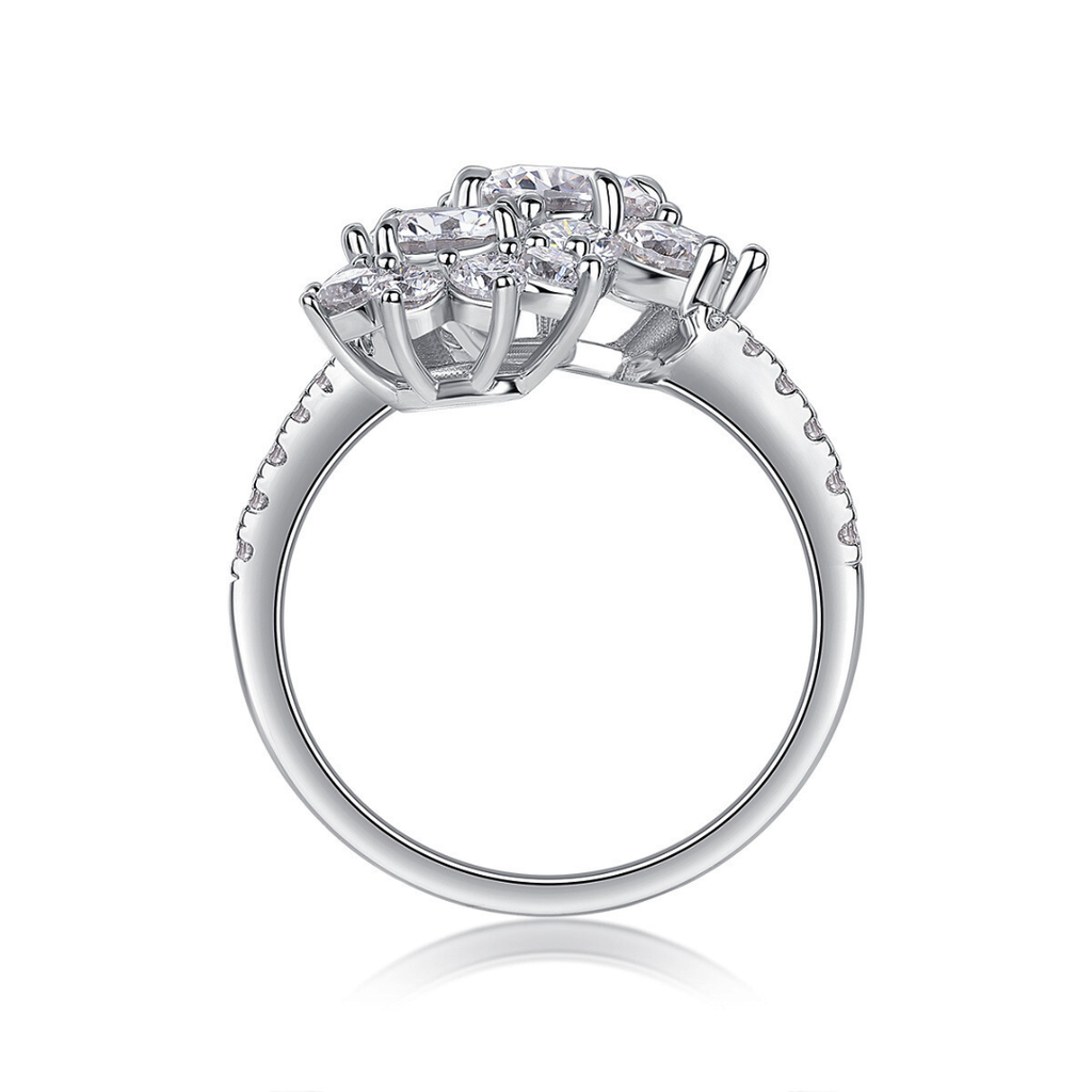 Petal Blossom Moissanite Ring