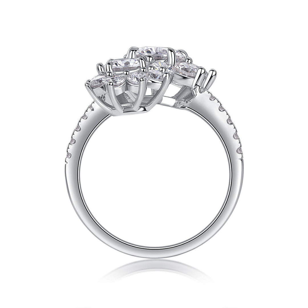 Petal Blossom Moissanite Ring