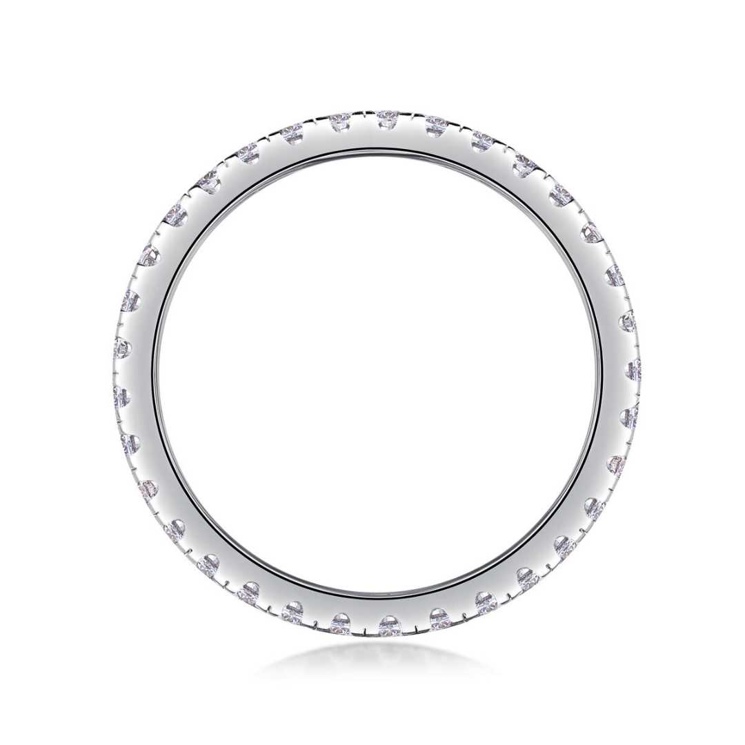 Full Row Moissanite Eternity Ring