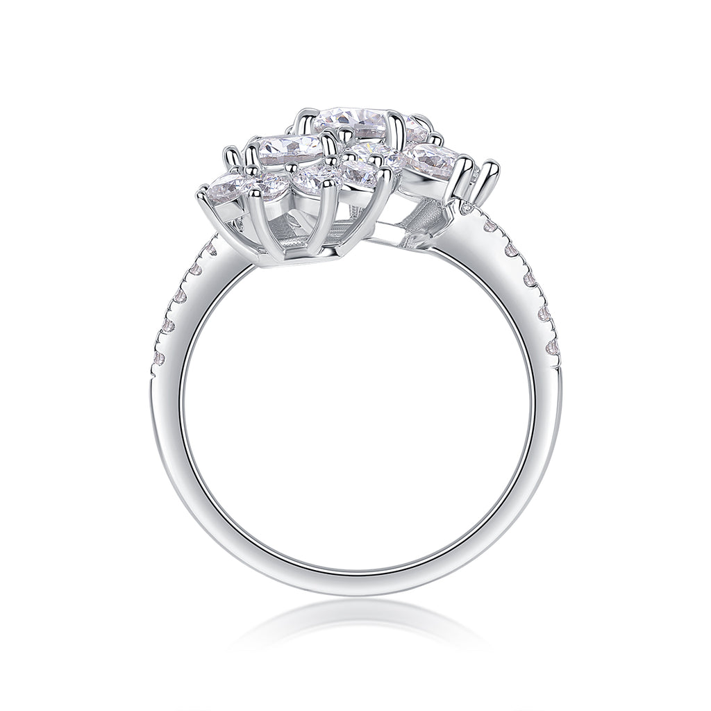 Petal Blossom Moissanite Ring