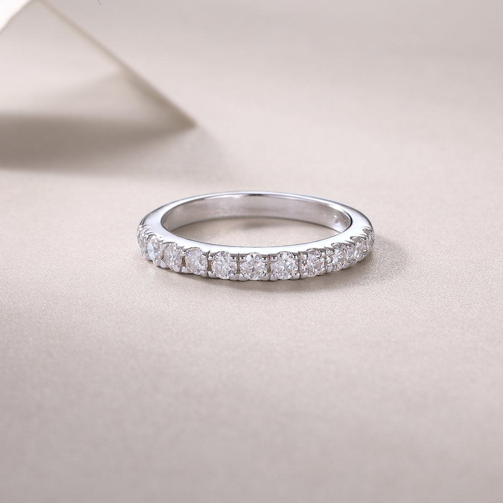 Classic Pavé Moissanite Ring