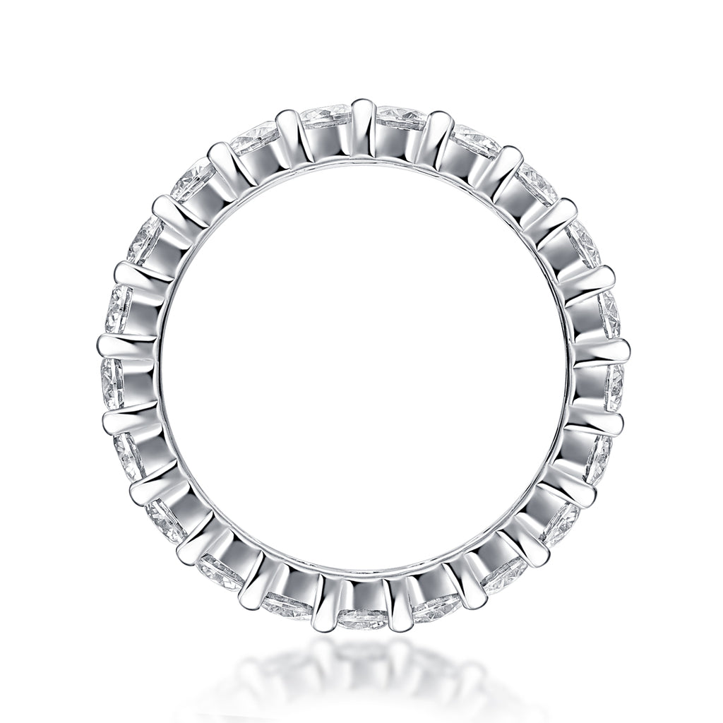 Radiant Row Moissanite Eternity Ring