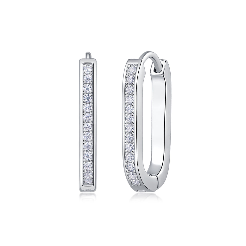 Sleek Bar Moissanite Earrings