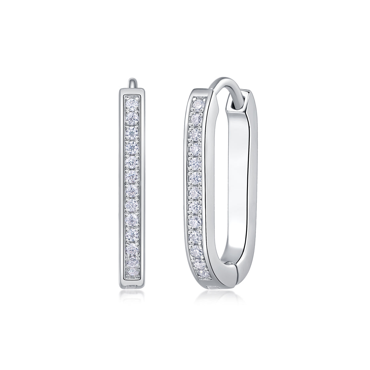 Sleek Bar Moissanite Earrings