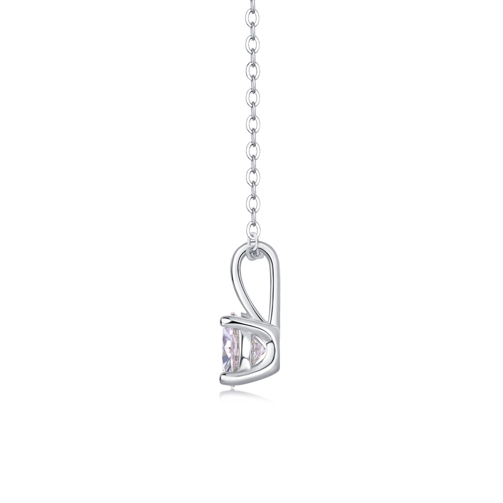 1ct Moissanite Solitaire Pendant Necklace
