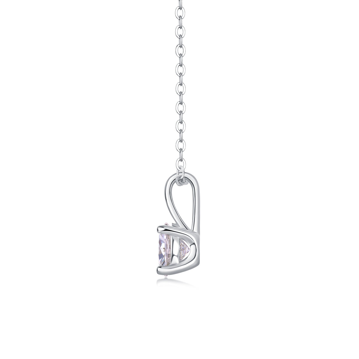 1ct Moissanite Solitaire Pendant Necklace