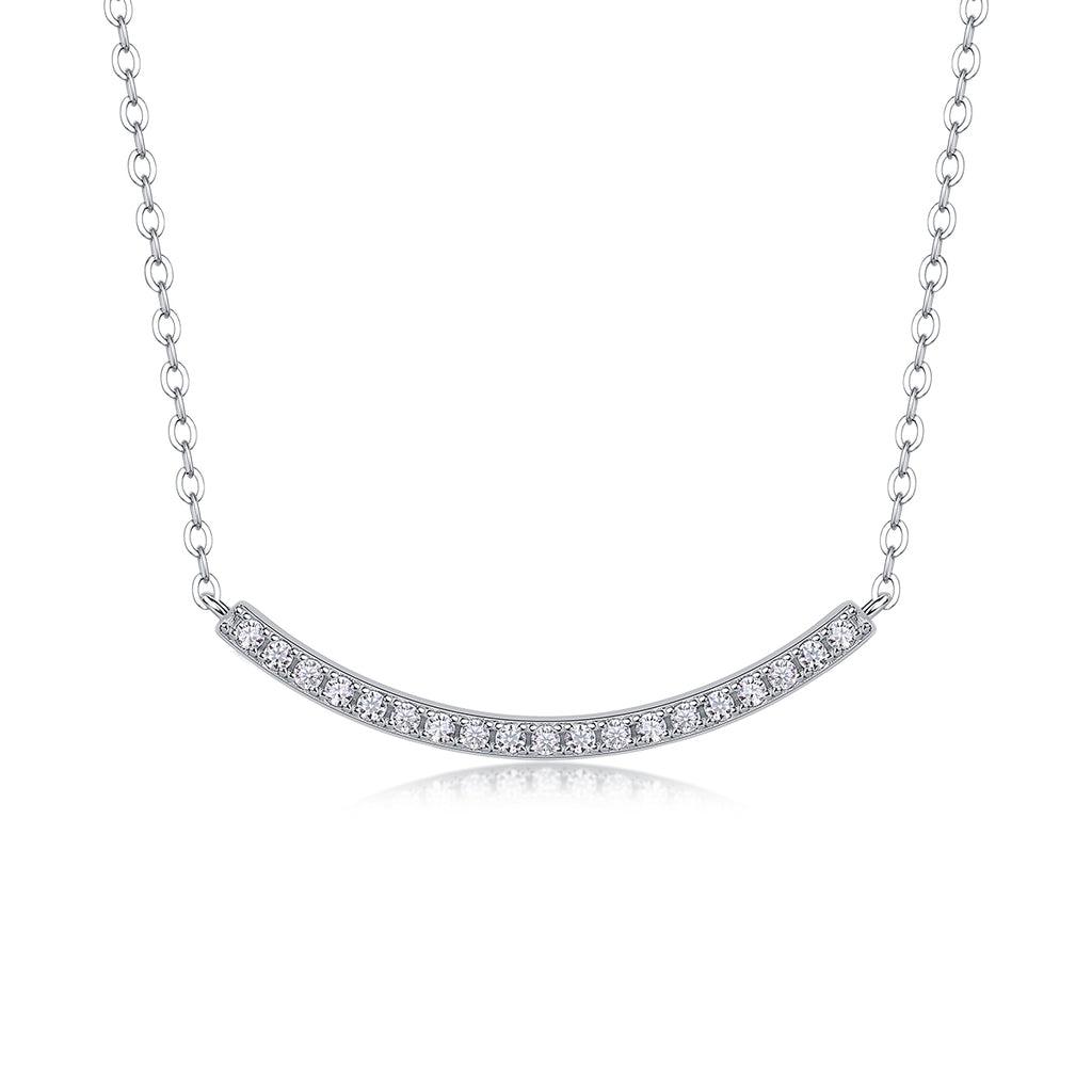 Pavé Arc Moissanite Necklace