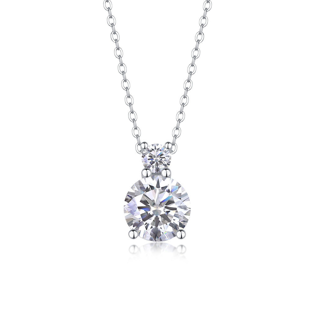 3 Carat Moissanite Solitaire Pendant