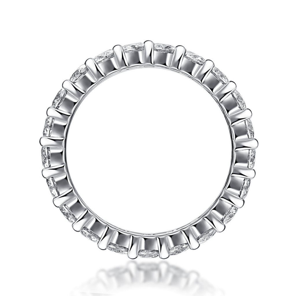 Radiant Row Moissanite Eternity Ring