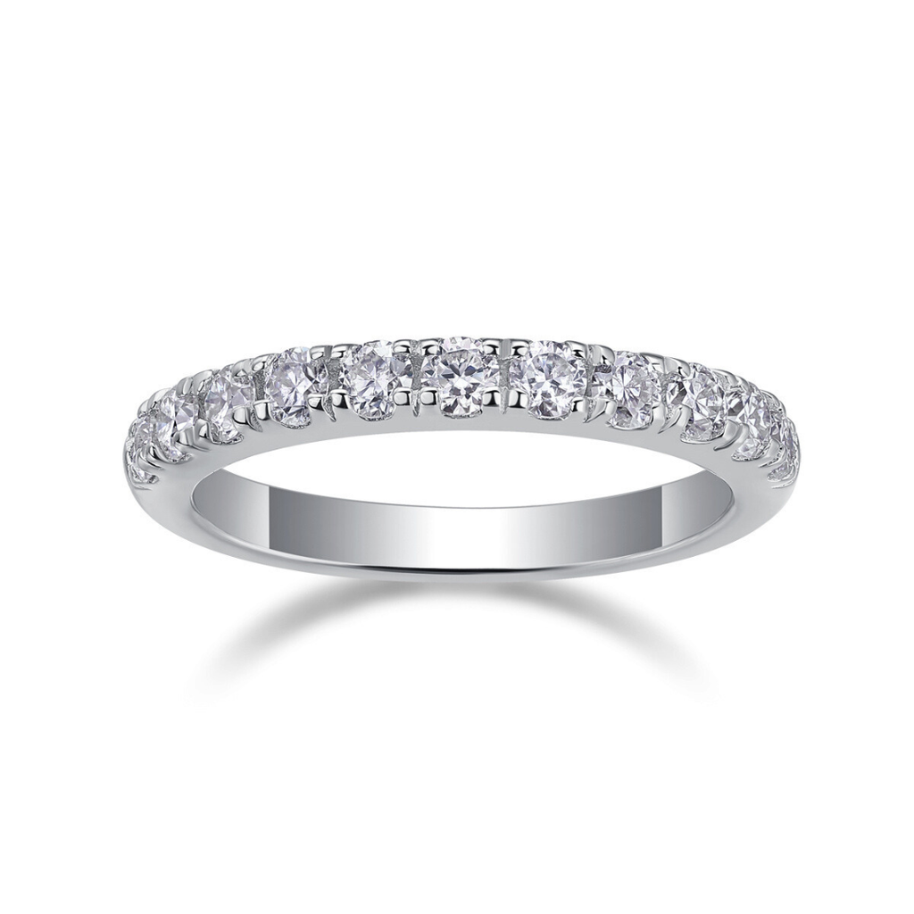 Classic Pavé Moissanite Ring