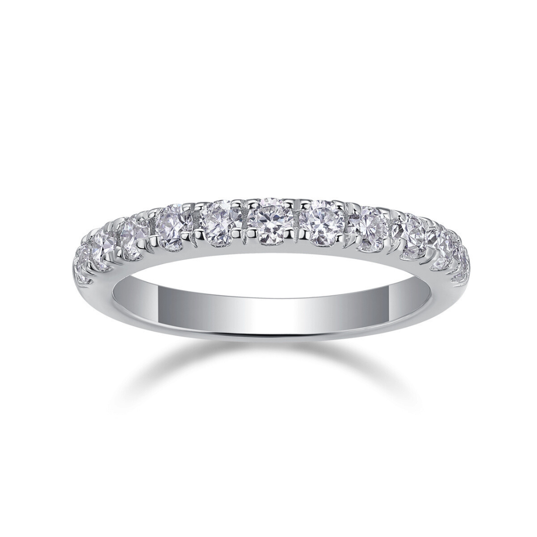 Classic Pavé Moissanite Ring