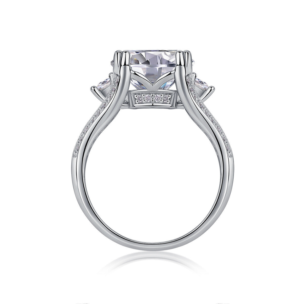 Round Cut Solitaire Moissanite Ring