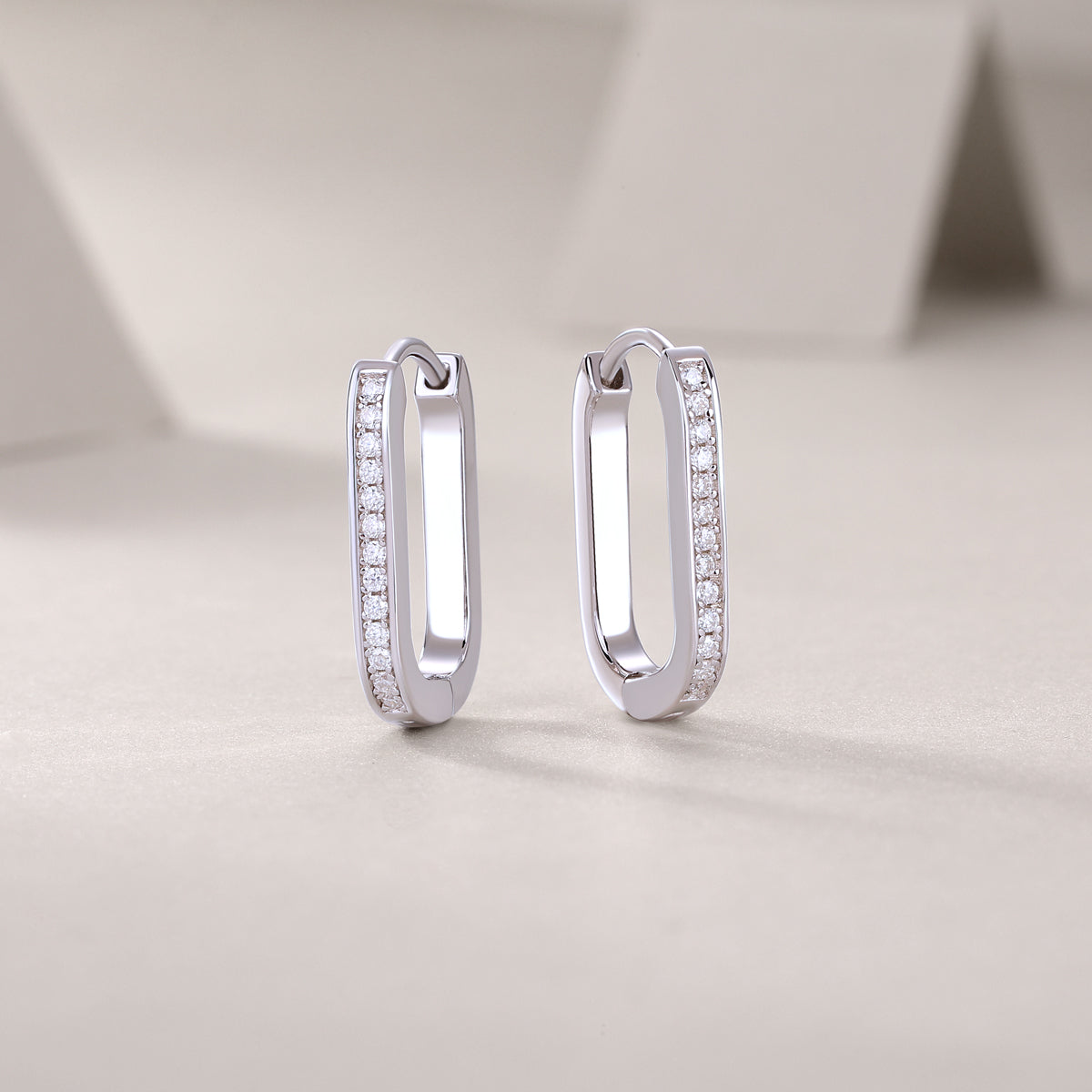 Sleek Bar Moissanite Earrings