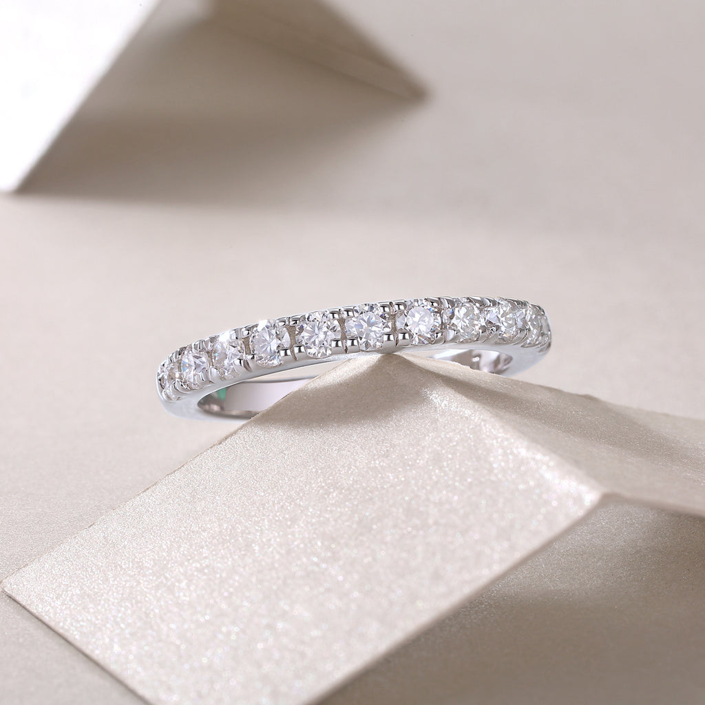 Classic Pavé Moissanite Ring