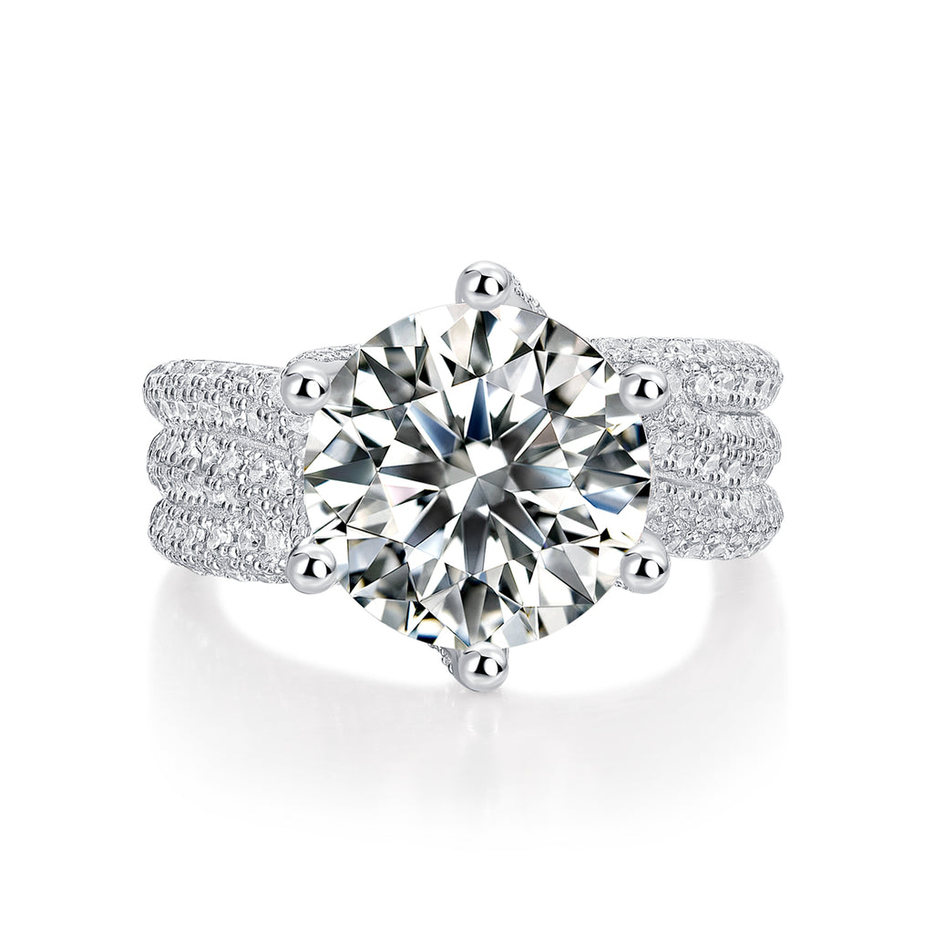 Moissanite Statement Ring