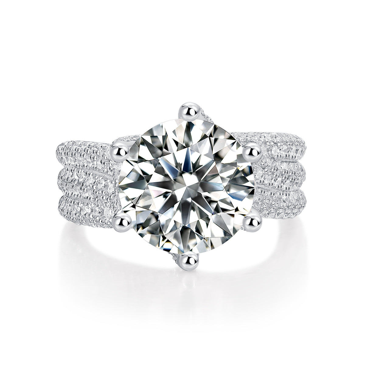 Moissanite Statement Ring