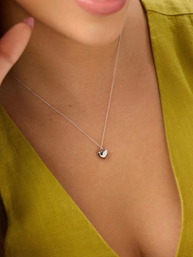 Small Heart Charm Necklace