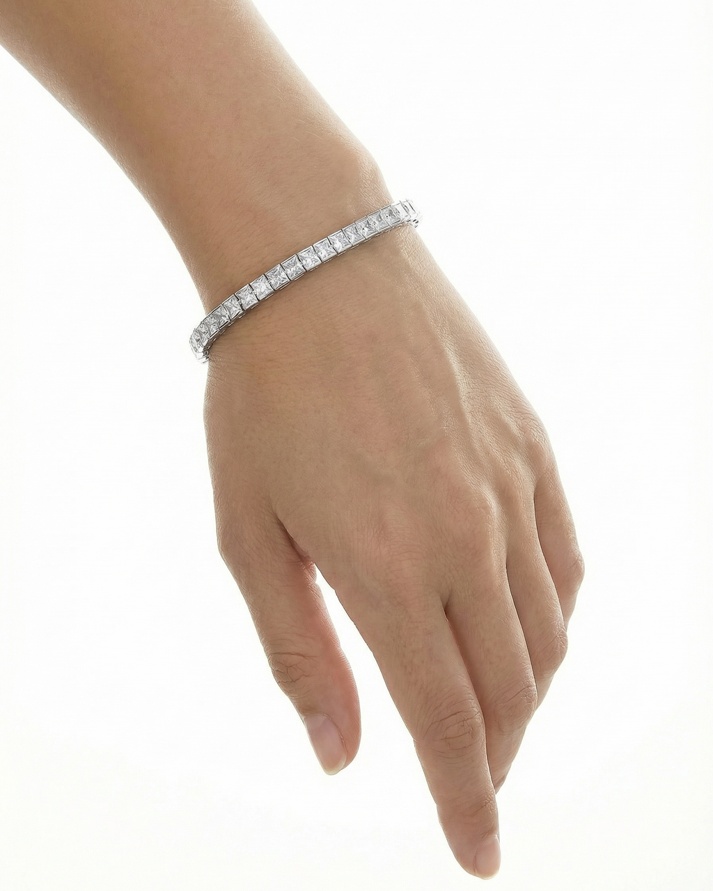 Square-Cut Moissanite Bracelet