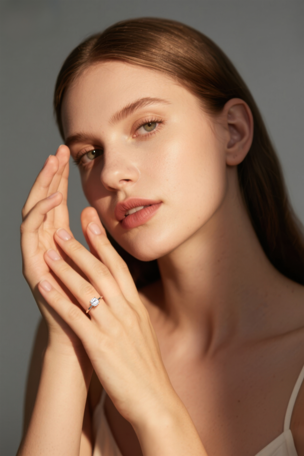 Classic 4-Prong Moissanite Solitaire Ring