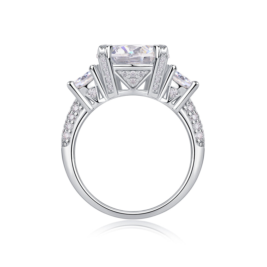 Three-Stone 5-Carat Moissanite Ring
