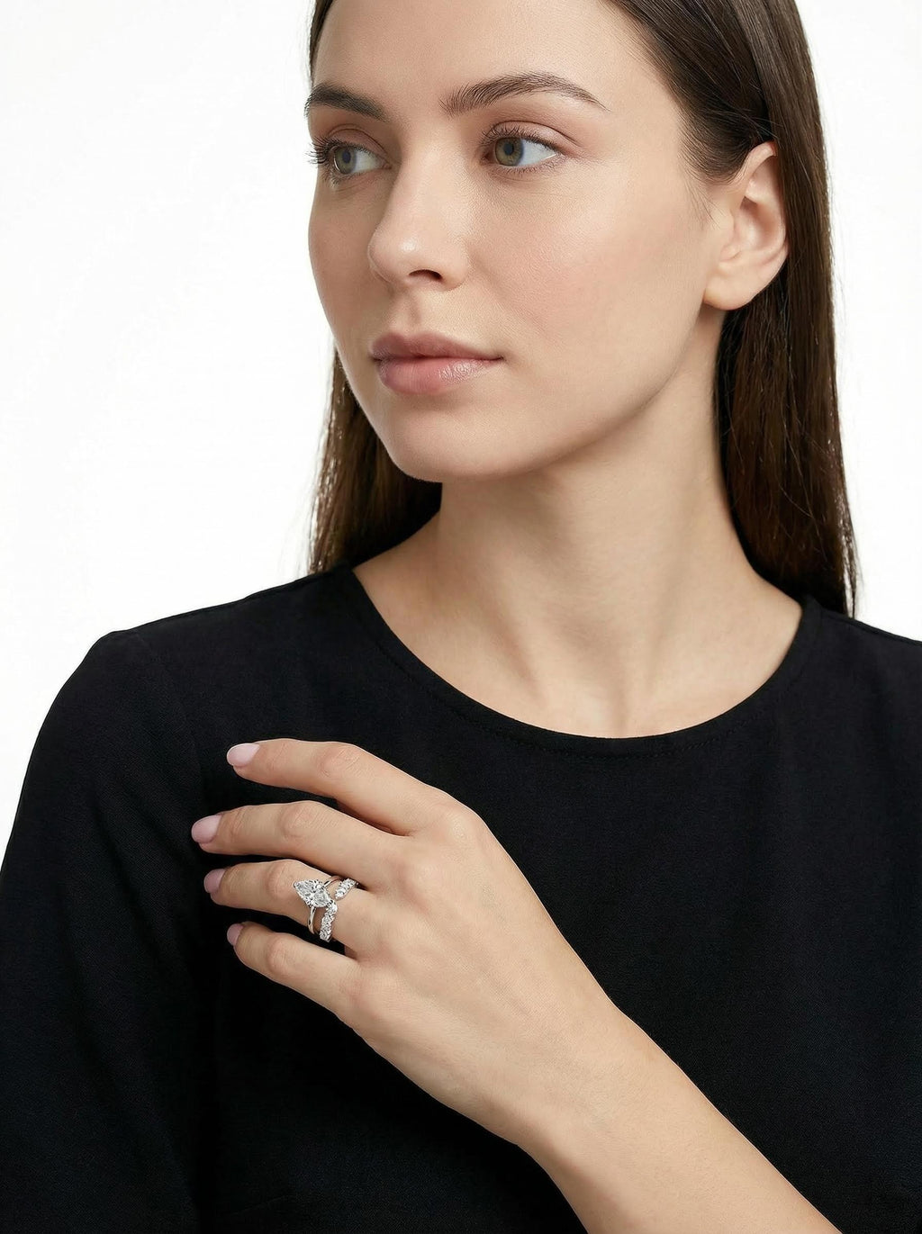 Star Eyes Moissanite Ring Set