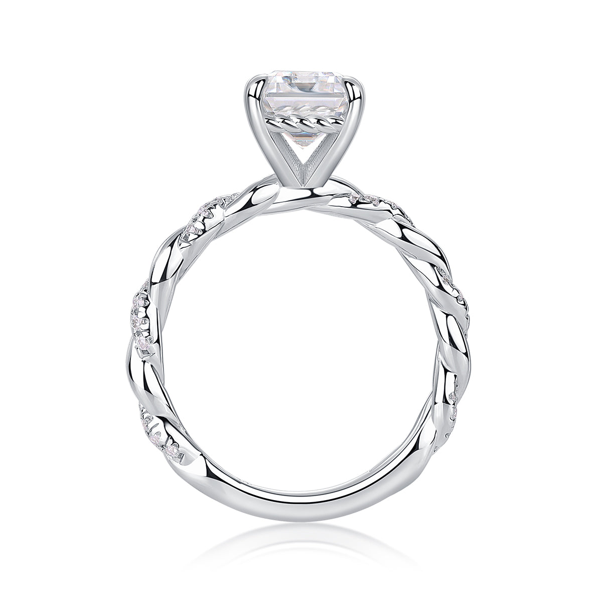 Chasing Light Moissanite Ring