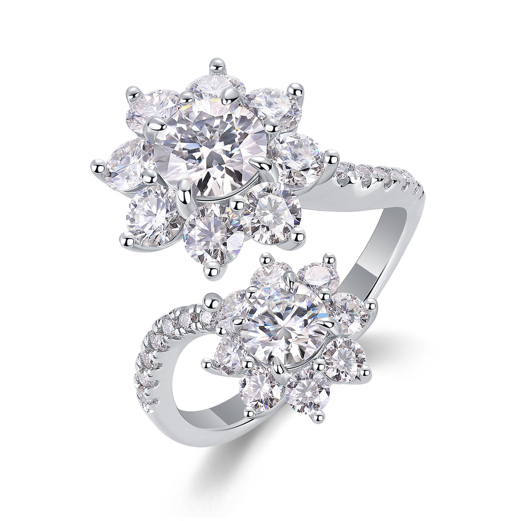 Petal Blossom Moissanite Ring