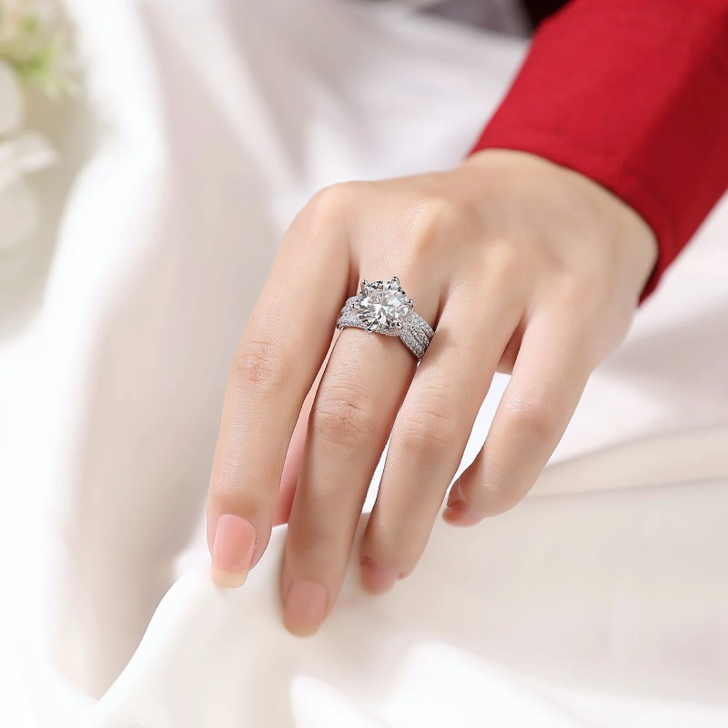 Moissanite Statement Ring