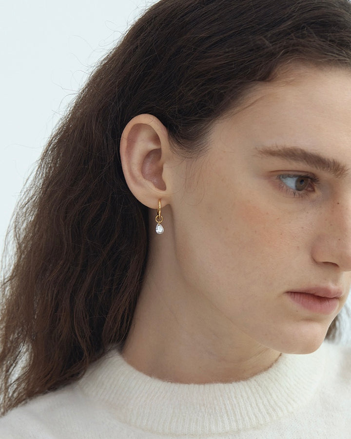Teardrop Hoop Earrings
