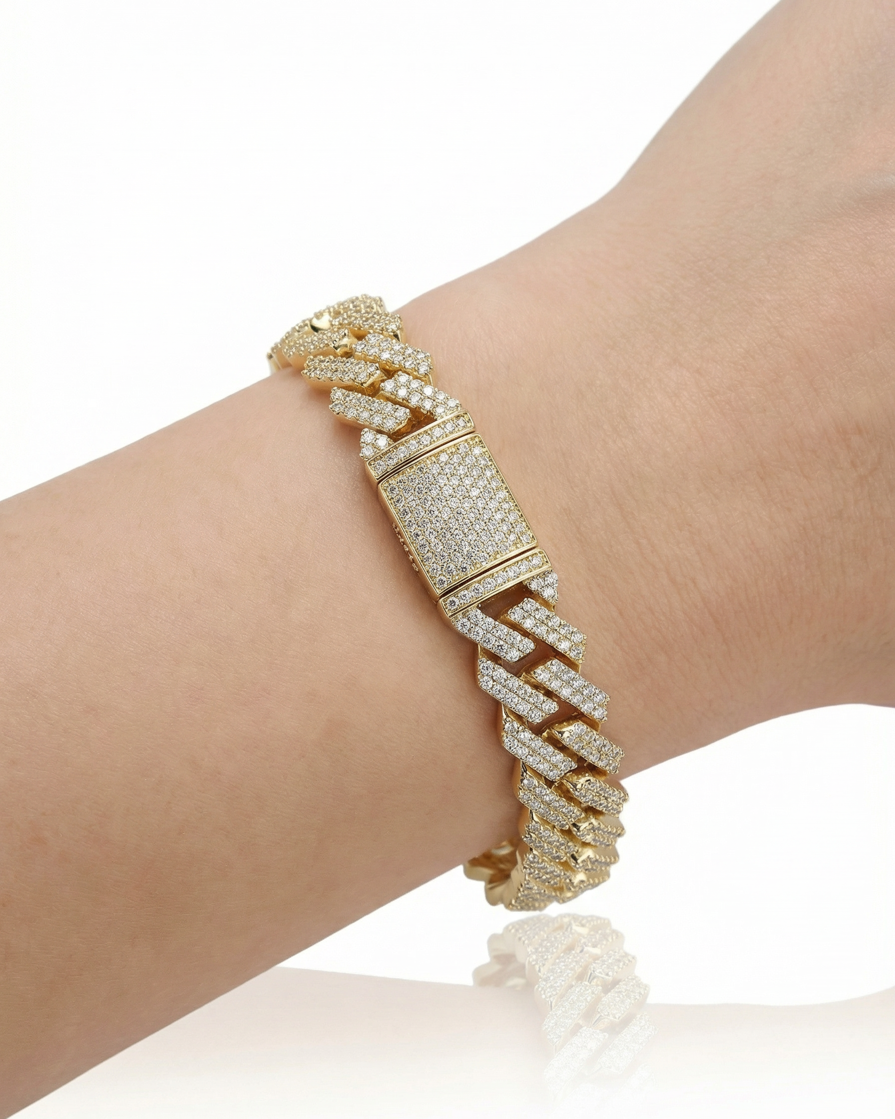 Keel Luxury Moissanite Cuban Bracelet