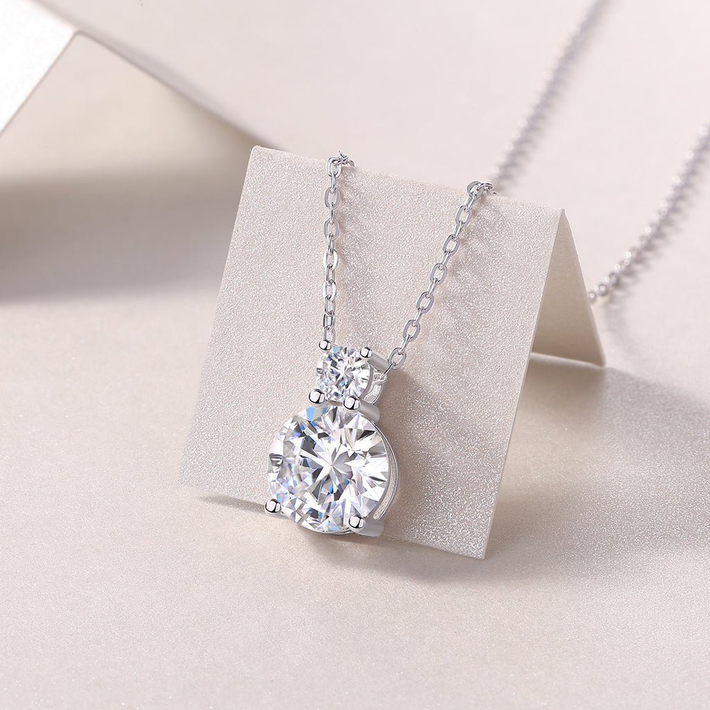 3 Carat Moissanite Solitaire Pendant