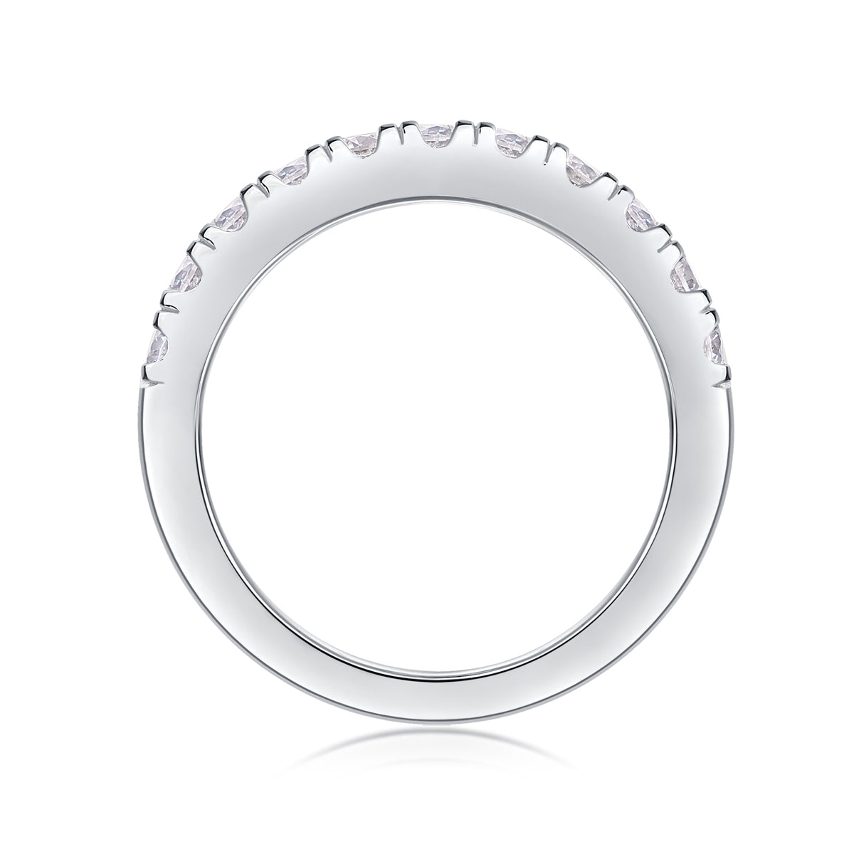 Classic Pavé Moissanite Ring