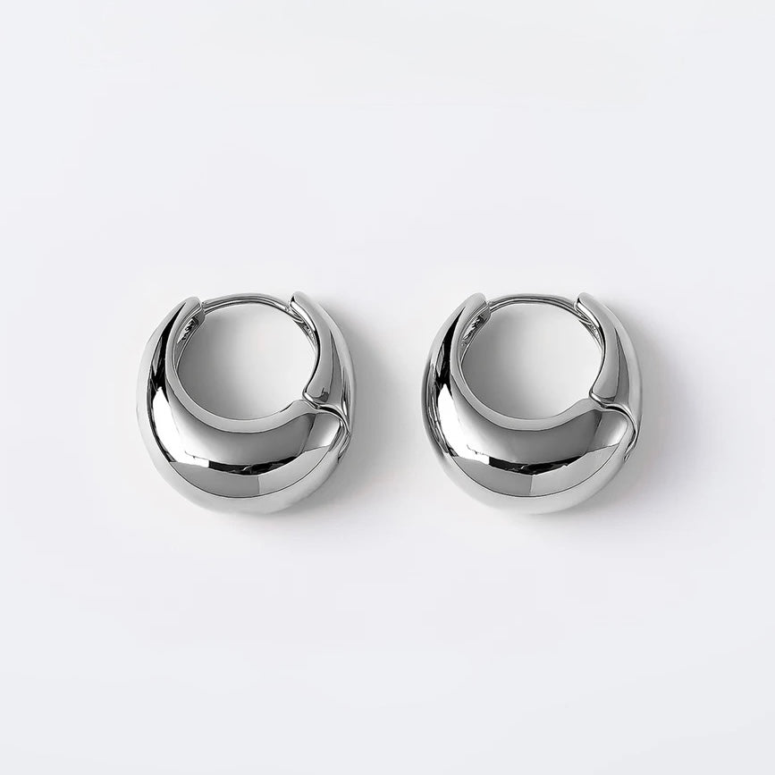 Chunky Dome Hoop Earrings