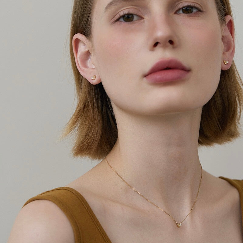 Gold Heart Diamond Pendant Necklace