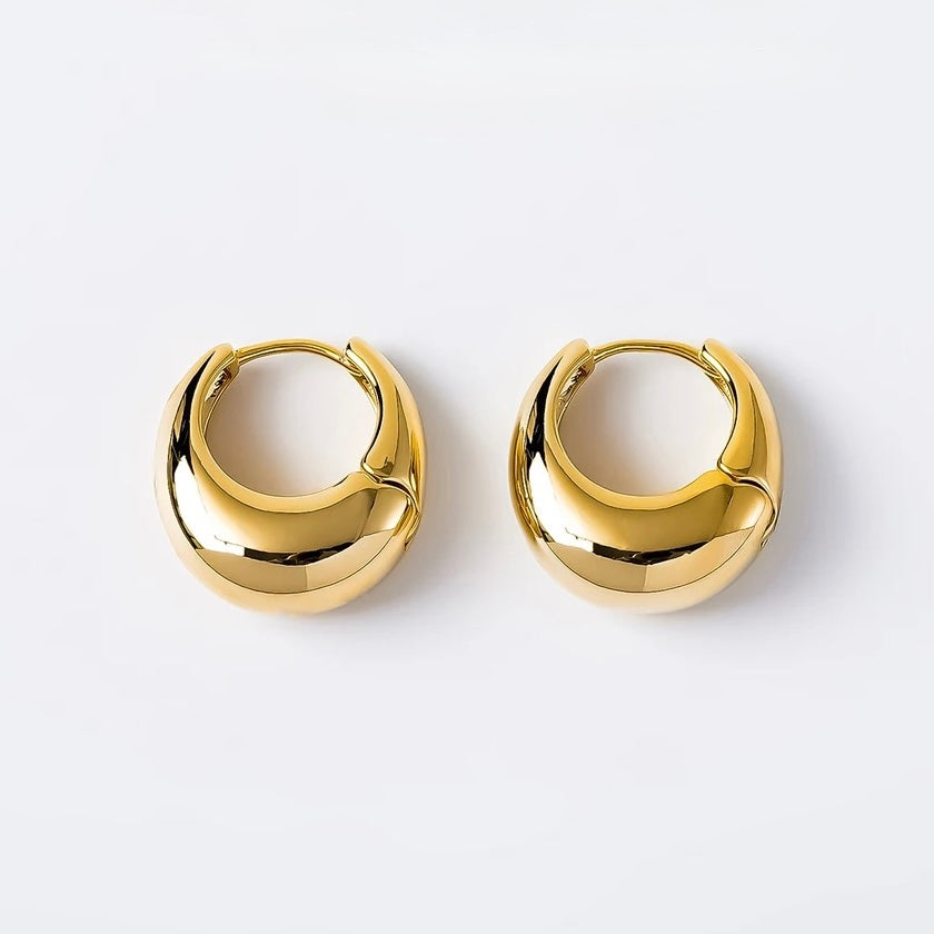 Chunky Dome Hoop Earrings