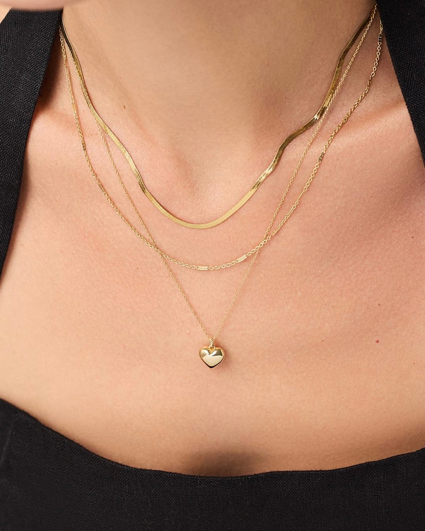 Small Heart Charm Necklace