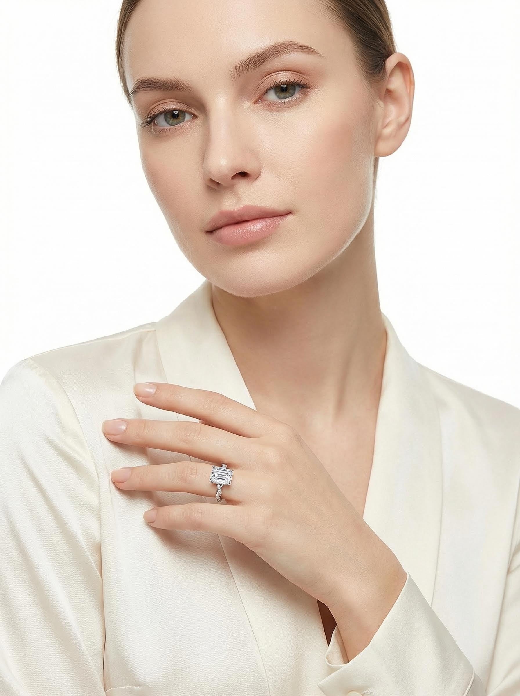 Chasing Light Moissanite Ring