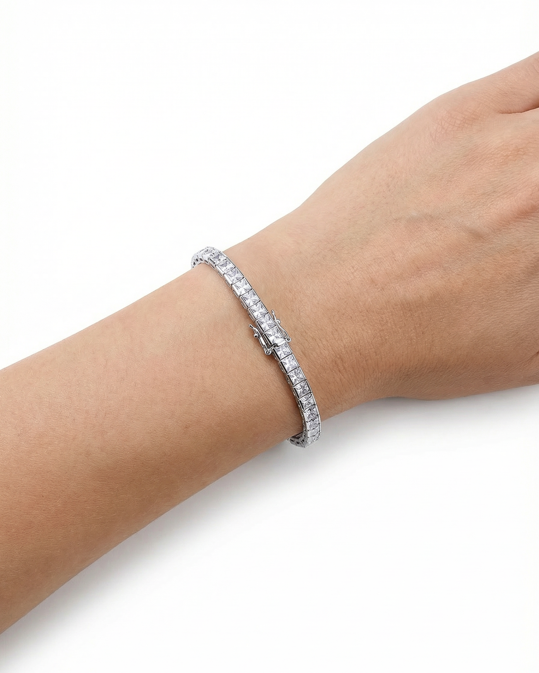 Square-Cut Moissanite Bracelet