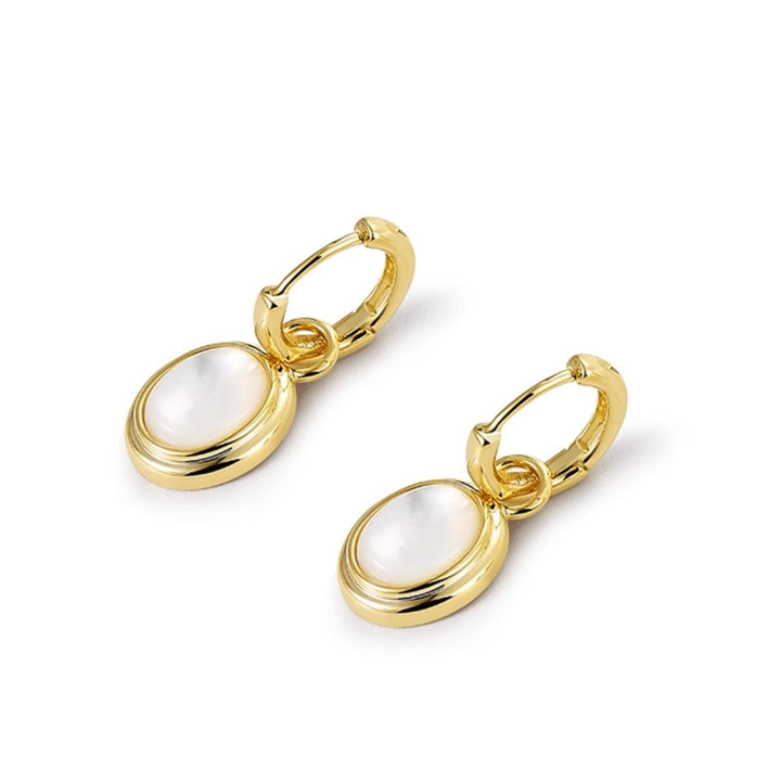 Golden Shell Drop Earrings