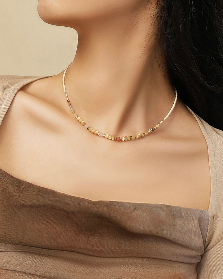 Natural Stone Beaded Necklace Set