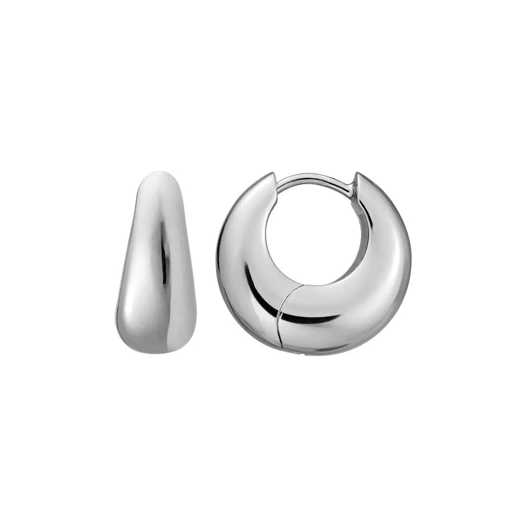 Chunky Dome Hoop Earrings