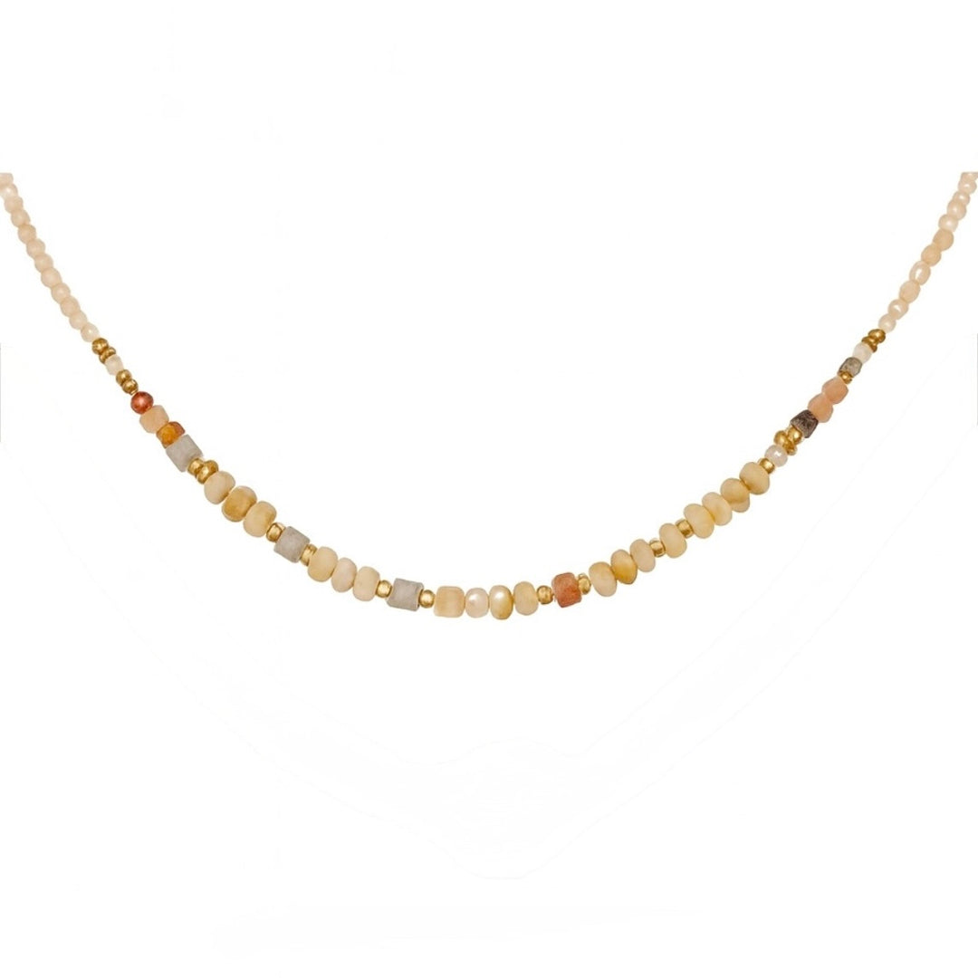 Natural Stone Beaded Necklace Set