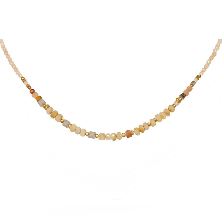 Natural Stone Beaded Necklace Set