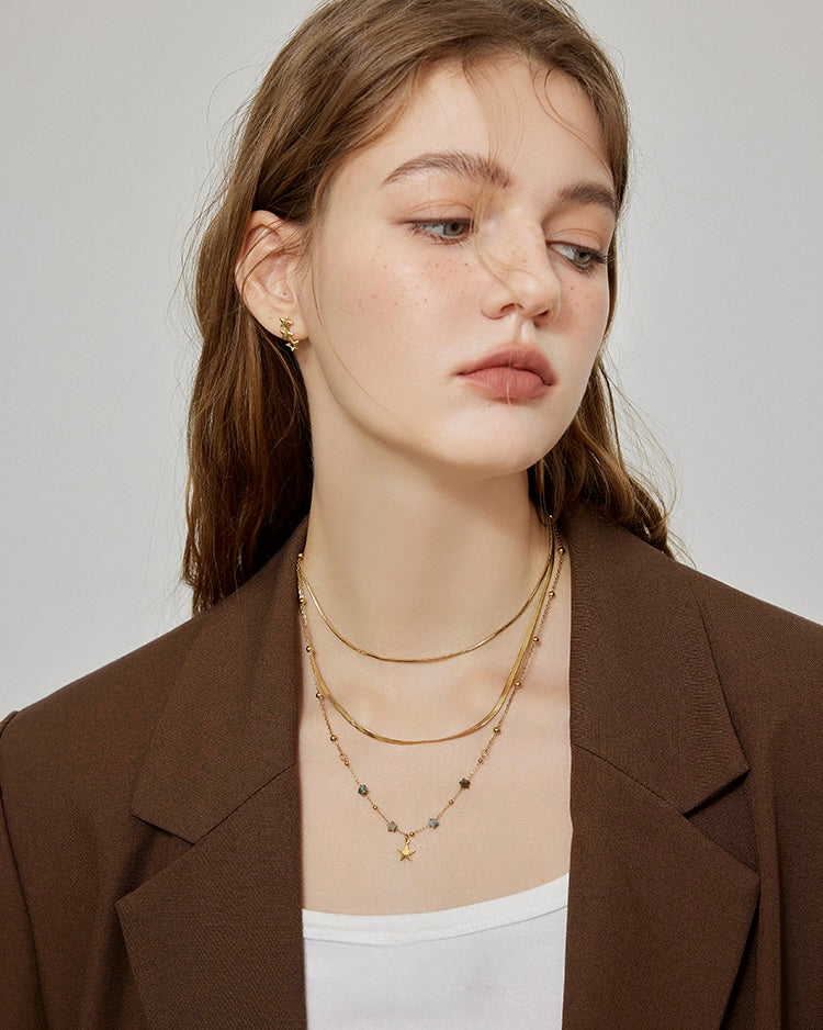 Layered Star Necklace