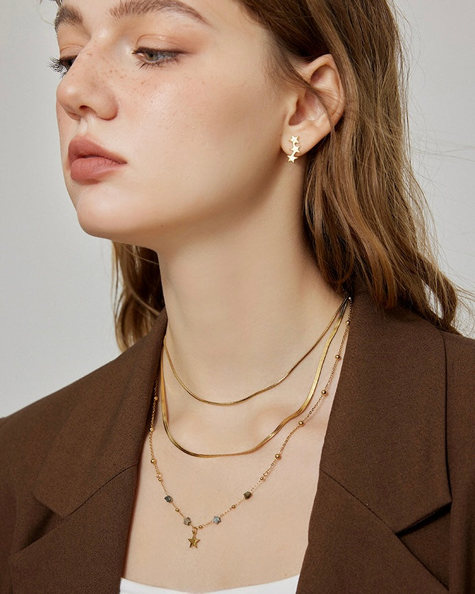 Layered Star Necklace
