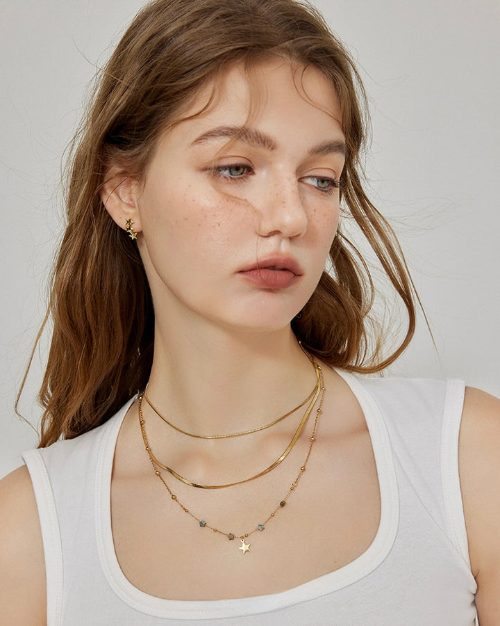 Layered Star Necklace